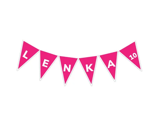 Personal Personalizovaná girlanda -  Ružové narodeniny