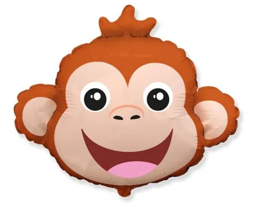 Balón foliový Opice - Opička - safari - 60 cm - Flexmetal