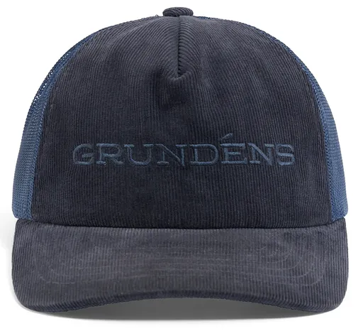 Grundéns kšiltovka cord wordmark trucker navy