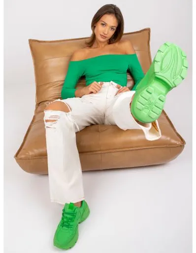 Dámské džíny s dírami Sylvie RUE PARIS krémové