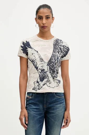 Bavlněné tričko Diesel T-UNCUTIE-LONG-R1