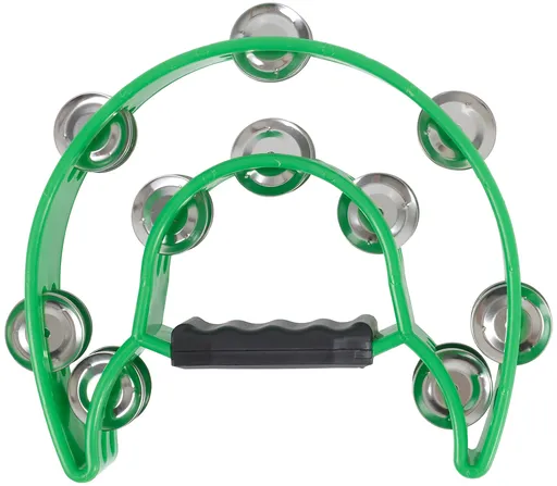 Cega Double Row Tambourine Green