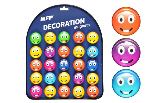 Magnet dekorační kulatý 3,5cm mix č.10