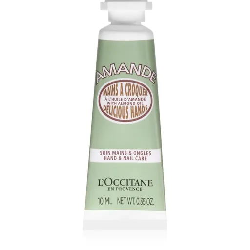 L’Occitane Almond Delicious Hands krém na ruce s mandlovým olejem 10 ml