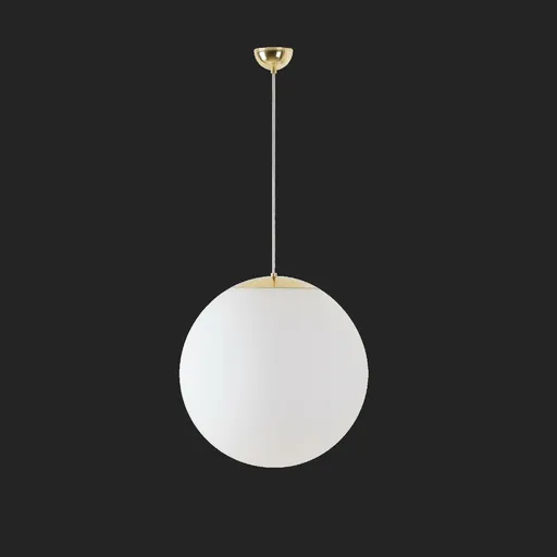 OSMONT ISI70828 ISIS S4 PM-M závěsné plastové svítidlo mosaz leštěná / bílá IP40 4000 K 41W LED nouzové kombinované 3 h