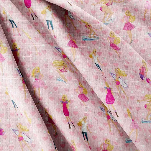 Strukturovaná tkanina – Barbie