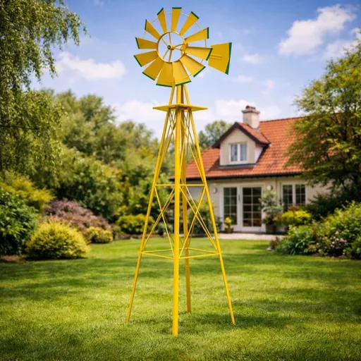 Stilista 91148 STILISTA Větrný mlýn, 245 x 55 cm, ocel, žlutý