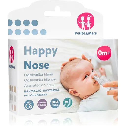 Petite&Mars Happy Nose odsávačka nosních hlenů 0 m+ 1 ks