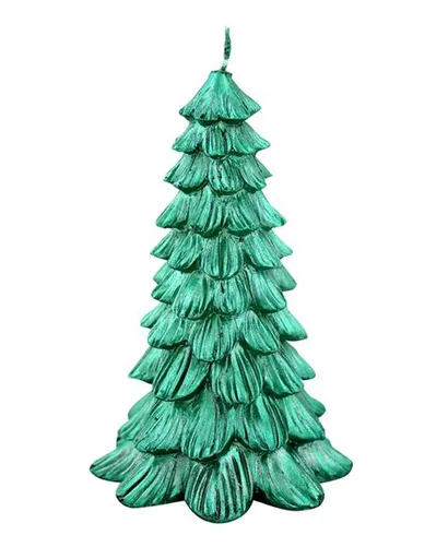 Provence Svíčka vánoční stromek, zelená