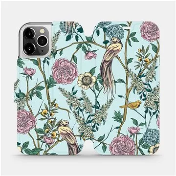 Flipové pouzdro na mobil Apple iPhone 12 Pro - MX07S Ptáčci v trní (5903516376643)