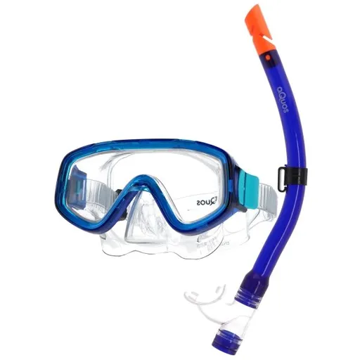 AQUOS BONITO SNOOK JR Dětský šnorchlovací set, modrá, velikost