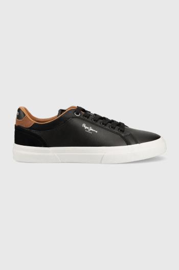 Sneakers boty Pepe Jeans KENTON COURT černá barva, PMS30839