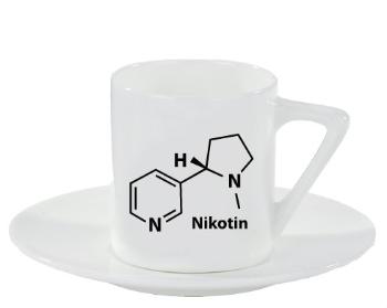 Espresso hrnek s podšálkem 100ml Nikotin