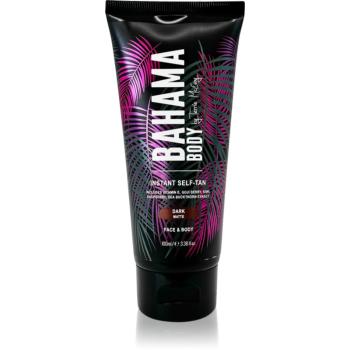 Bahama Body Instant Self-Tan samoopalovací krém na tělo a obličej odstín Dark 100 ml