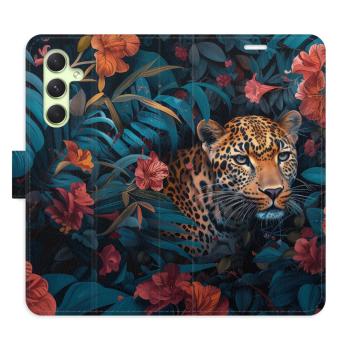 Flipové pouzdro iSaprio - Flower Jaguar 02 - Samsung Galaxy A54 5G