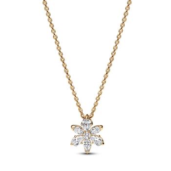 Pandora Blyštivý pozlacený náhrdelník Květina Timeless 362387C01-45