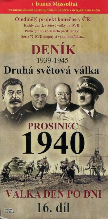 Deník 2. světové války (16. díl) - prosinec 1940 (DVD) (papírový obal)