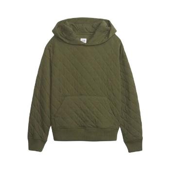 GAP QUILTED CREW Chlapecká mikina, khaki, velikost