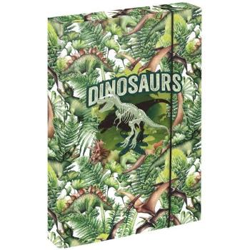 BAAGL JUMBO DINOSAURS Füzettartó box  A4, zöld, méret