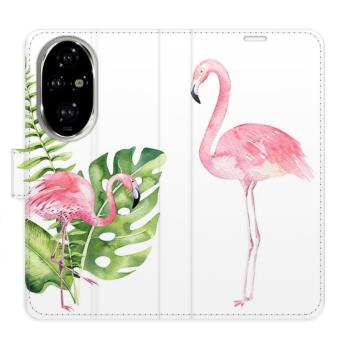 Flipové pouzdro iSaprio - Flamingos - Honor 200 Pro