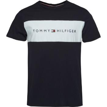 Tommy Hilfiger BLOCK LOGO SS Pánské triko, tmavě modrá, velikost