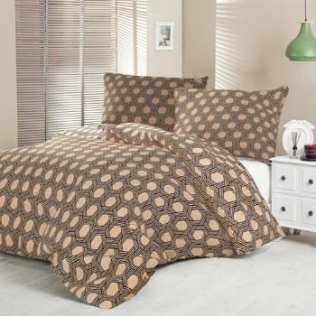 Kvalitex Saténové povlečení Luxury Collection Carero béžová, 220 x 200 cm, 2 ks 70 x 90 cm