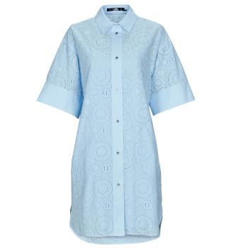 Karl Lagerfeld  BRODERIE ANGLAISE SHIRTDRESS  Krátke šaty Modrá