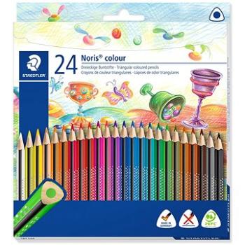 STAEDTLER Noris Colour trojhranné, 24 barev (4007817037225)