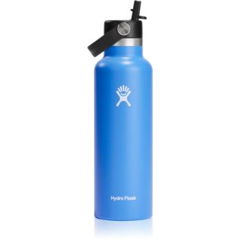 Hydro Flask Standard Mouth Straw Cap termoláhev barva Blue 621 ml