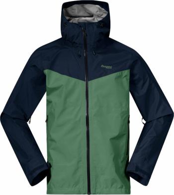 Bergans Skar Light 3L Shell Men Outdorová bunda Dark Jade Green/Navy Blue XL