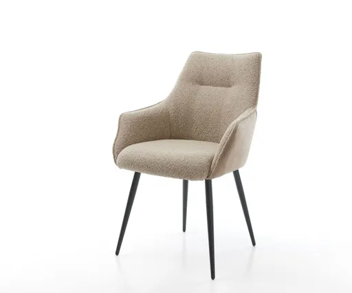 Jídelní židle Alja-Flex podnož zúžená kovová černá smíšené