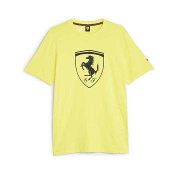 Puma FERRARI RACE TEE Pánské triko, žlutá, velikost