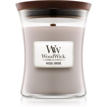 Woodwick Wood Smoke lumânare parfumată  cu fitil din lemn 275 g