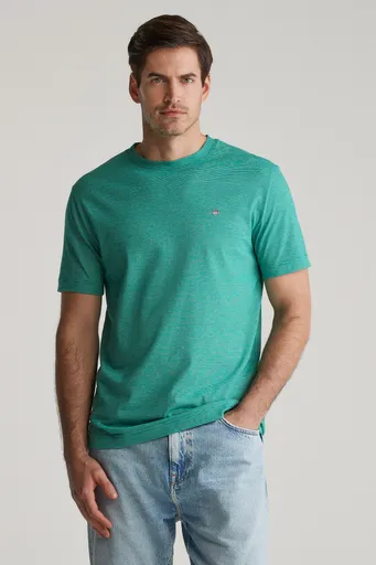 TRIČKO GANT SMALL STRIPE T-SHIRT DEEP GREEN