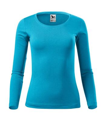 MALFINI Dámské tričko s dlouhým rukávem Fit-T Long Sleeve - Tyrkysová | L