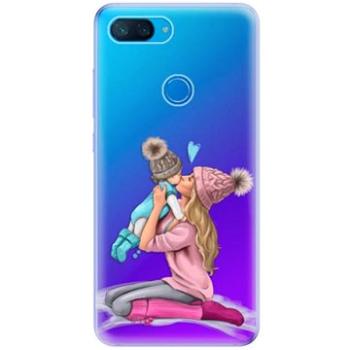 iSaprio Kissing Mom - Blond and Boy pro Xiaomi Mi 8 Lite (kmbloboy-TPU-Mi8lite)