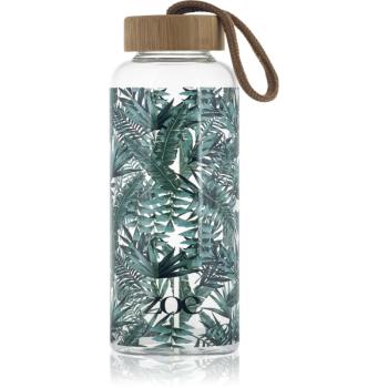 ZOE Bamboo Glass Bottle skleněná láhev na vodu barva Tropic green 550 ml