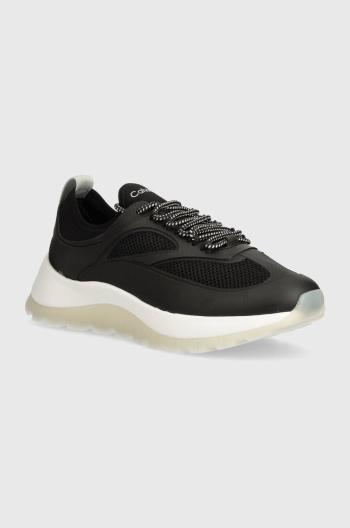 Sneakers boty Calvin Klein RUNNER LACE UP PEARL MIX M černá barva, HW0HW02079