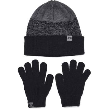 Under Armour BEANIE&GLOVES COMBO Chlapecký set čepice a rukavice, černá, velikost