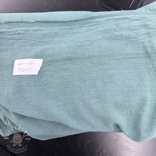 Len předepraný STONEWASHED PREMIUM dark mint II.třída