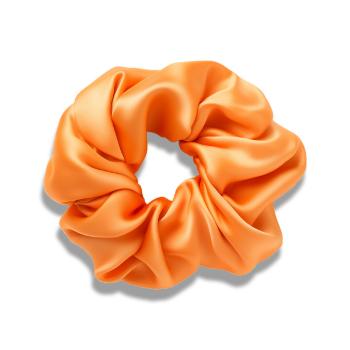 Pilō Pilō | Silk Hair Ties - Pop of Orange hedvábná gumička do vlasů - velikost Large, 1 ks v balení 1 ks