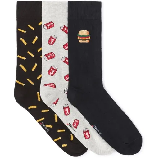 CELIO XMISOHAPPY Pánské ponožky v dárkovém balení, černá, velikost