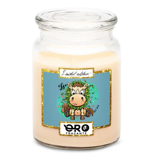 Svíčka Koňská znamení – lev (Vůně svíčky: Vanilka)