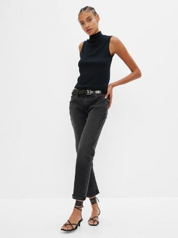 GAP girlfriend mid rise Washwell Jeans Černá