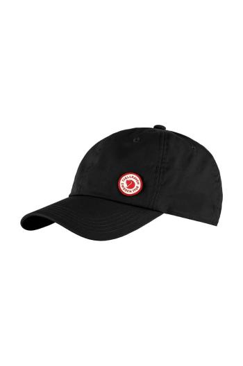 Kšiltovka Fjallraven Fjällräven Logo Cap černá barva, s aplikací, F13100181.550