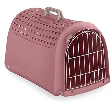 IMAC Přepravka pro kočky a psy plastová růžová 50×32×34,5 cm (8021799405809)