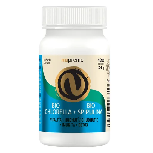 Nupreme Chlorella + Spirulina 120 tablet BIO