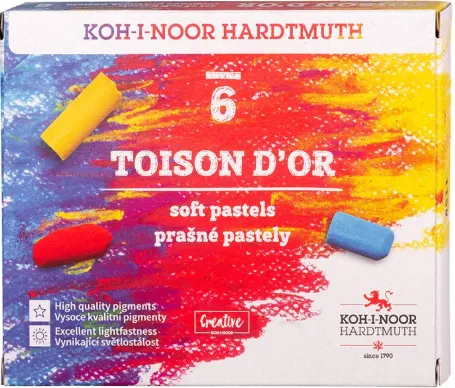 Koh-i-noor prašné pastely TOISON D'OR - 6 ks