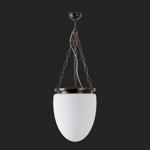 OSMONT MIR67484 MIRA R závěsné skleněné svítidlo starobronz / bílá IP40 3000 K 27W LED DALI