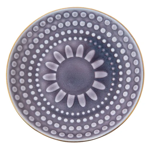 Malý fialový snídaňový talířek Breakfast - Ø 13*2 cm Clayre & Eef